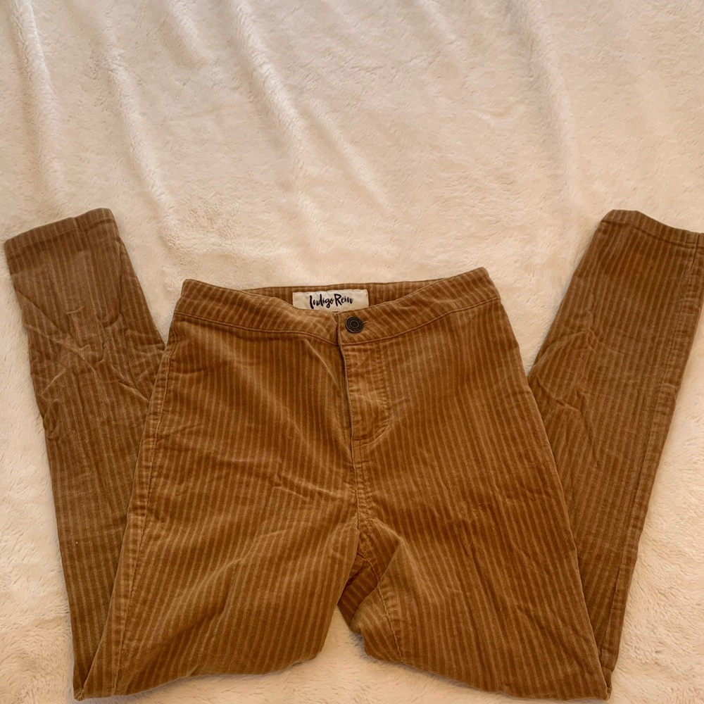 Indigo rein high rise corduroy pants